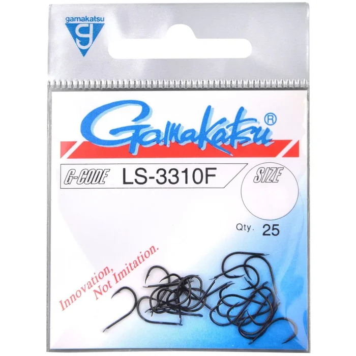 Gamakatsu LS-3310 Hooks NS Black – 25 Angelhaken 2/0