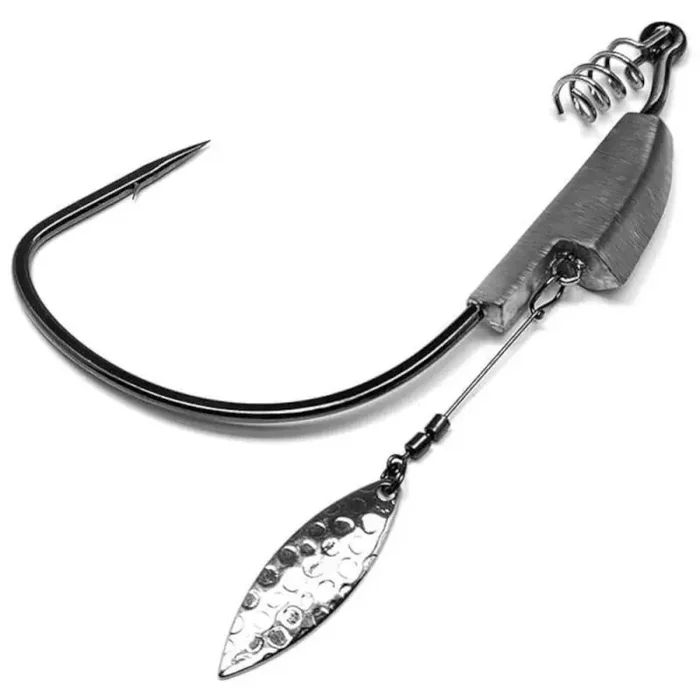 GAMAKATSU Spring Lock Spinner Taglia 3/0 5,3g NS Nero