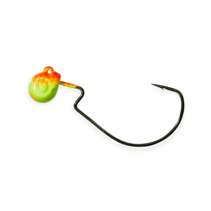 Gunki Heads G’Tex 2/0 (Orange-Fluo/Yellow) » HechtundBarsch.de