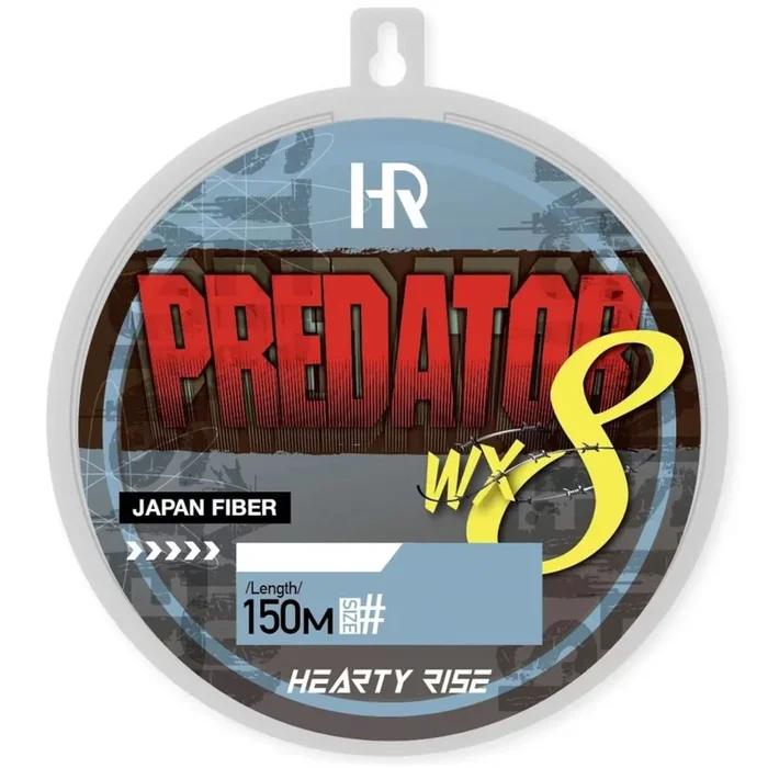 Hearty Rise Predator WX8 Line – 150m geflochtene Angelschnur 0.09mm / 6.80kg Yellow