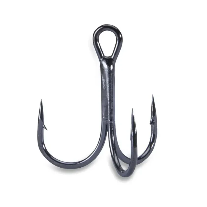 IRON CLAW Kona L20101 1X Strong Classic RB Treble Gr.1 Black Nickel 6Stk.