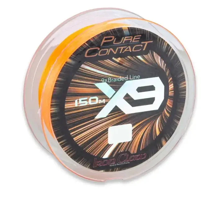 IRON CLAW Pure Contact X9 0,1mm 9kg 150m Oranje