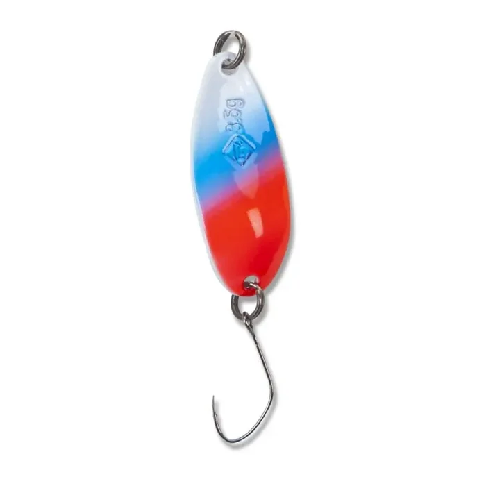 IRON TROUT Heldenlepel 3,5g Wit Blauw Rood