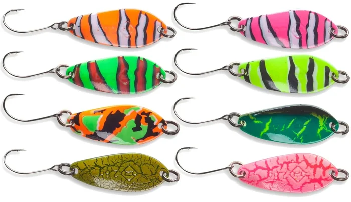 Iron Trout Wave Spoon 2,8g – Forellenblinker Crackle Yellow Black