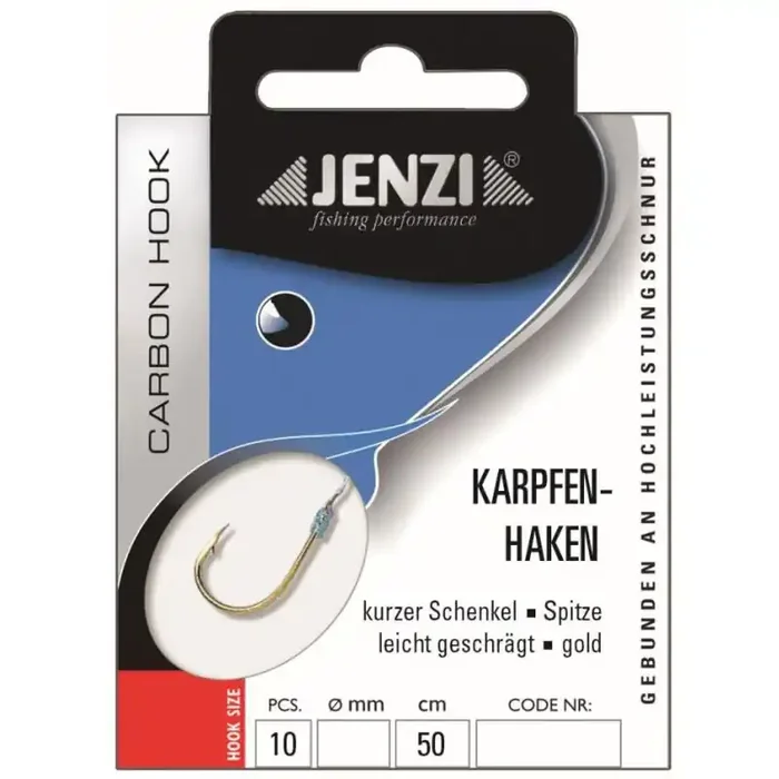JENZI Ami da carpa legati misura 4 50cm 0,25mm oro 10pz.