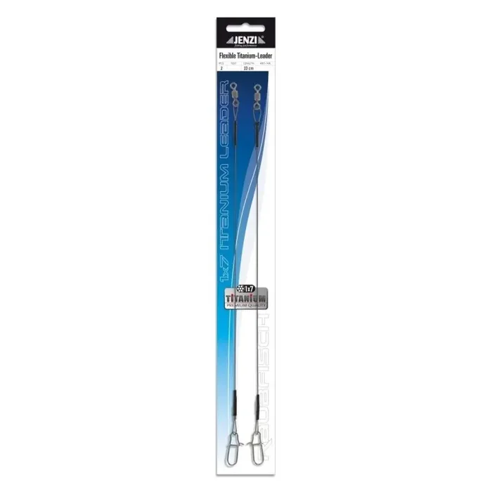 JENZI Super Soft 1×7 Titanium Leader 23cm 7kg 2pz.