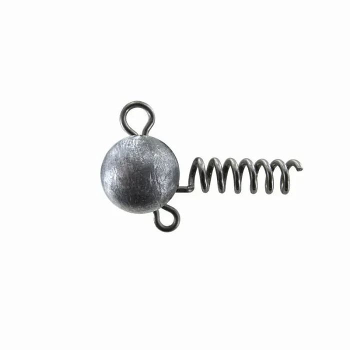 JENZI testa di piombo con spirale per esche morbide 10g 3pz.