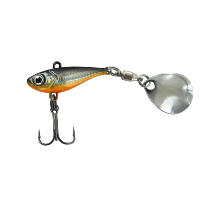 JENZI UV Jig Spinner 7g argent-rouge