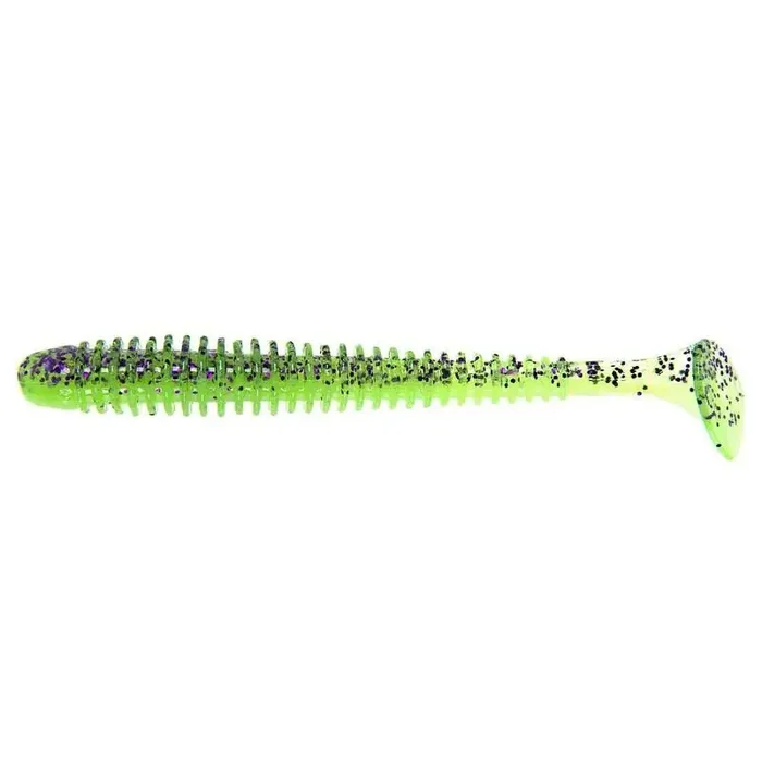 KEITECH 2.5″ Swing Impact 6,5cm 1,4g Viola Chartreuse (BA-Edition) 10pz.