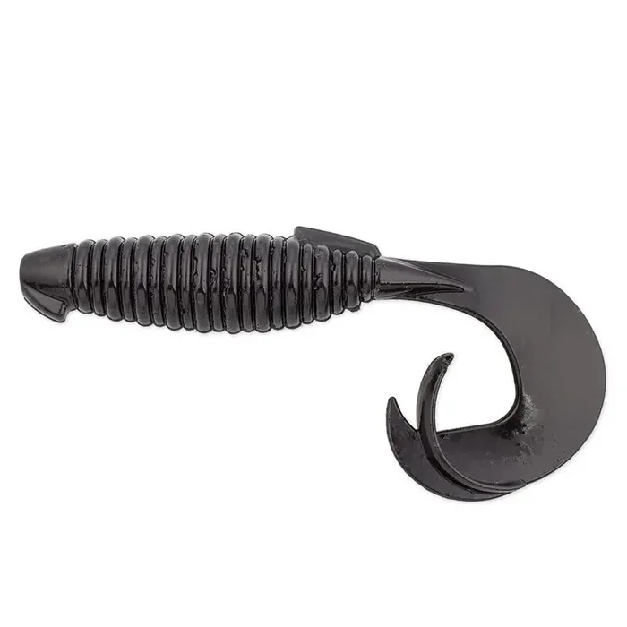 KEITECH 4″ Flapper Grub 8,5cm 6,5g Black 7Stk.