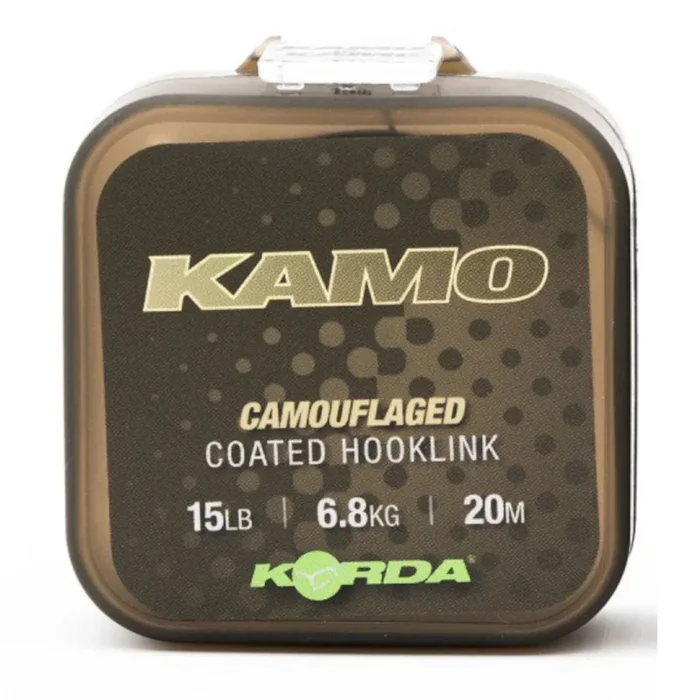 Korda Kamo coated Hooklink 15lb 6.8kg – 20m Vorfachschnur
