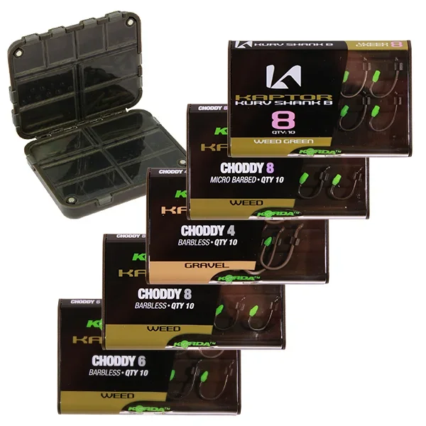 Korda Kaptor Hook Pack mit 50 high-tech camouflage Karpfenhahaken!
