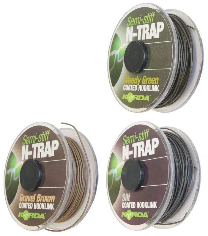 Korda N-TRAP Semi Stiff 20m – Vorfachschnur 15lbs/6.8kg Gravel (Kies)