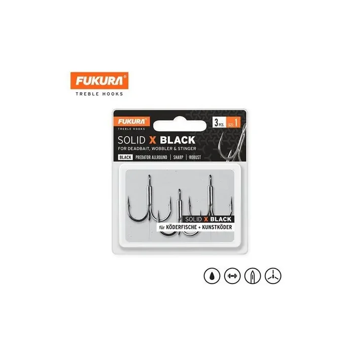 LIEBLINGSKÖDER Fukura Solid X Black Rozmiar 1 3szt.