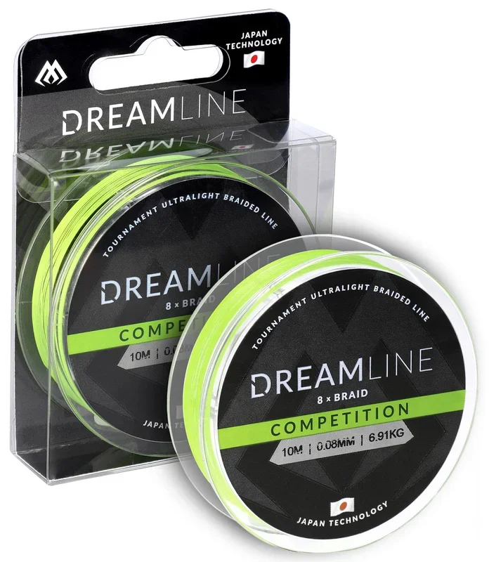 Mikado GEFLOCHTENE SCHNÜRE – DREAMLINE COMPETITION – 0.20mm/20.83kg/10m – FLUO GRÜN