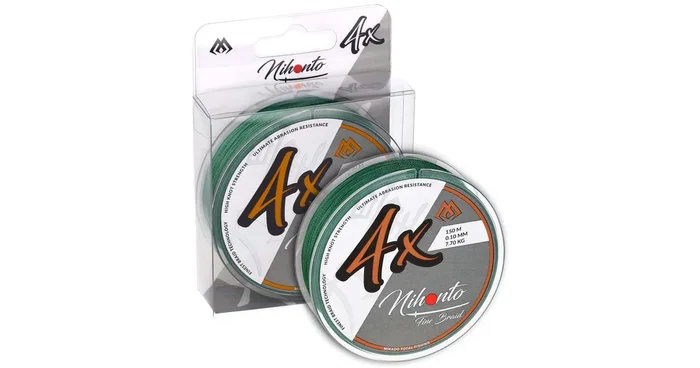 Mikado GEFLOCHTENE SCHNÜRE – NIHONTO FINE BRAID – 0.12mm/8.8kg/150m – GRÜN