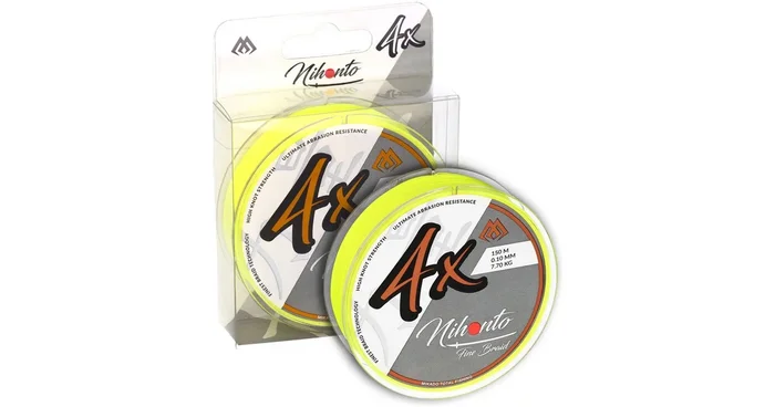 Mikado GEFLOCHTENE SCHNÜRE – NIHONTO FINE BRAID – 0.30mm/29.6kg/150m – FLUO GELB