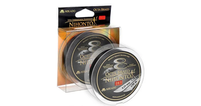 Mikado GEFLOCHTENE SCHNÜRE – NIHONTO OCTA BRAID – 0.40mm/39.8kg/150m – SCHWARZ