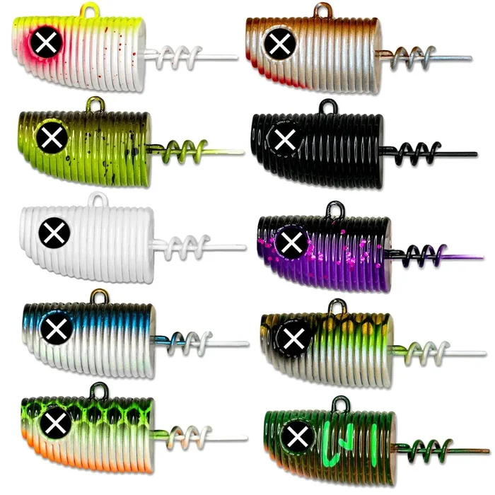 Monkey Lures Screw Head – Schraubköpfe für Gummifische 50g Black & Black