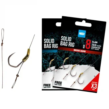 Nash Solid Bag Rig, Barbed günstig kaufen | Askari Angelshop