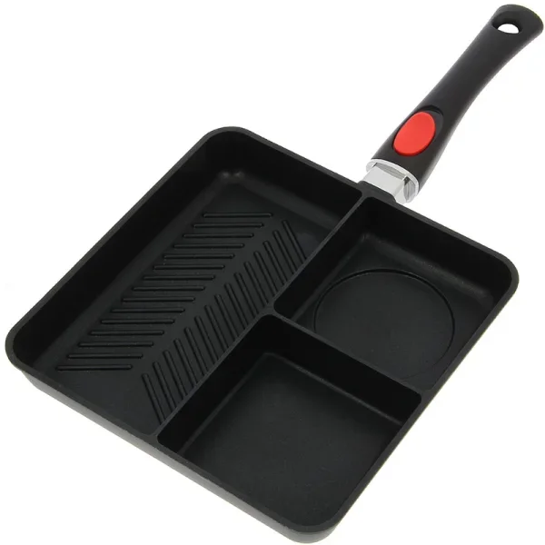 NGT 3 Way Outdoor Bratpfanne mit abnehmbaren Griff