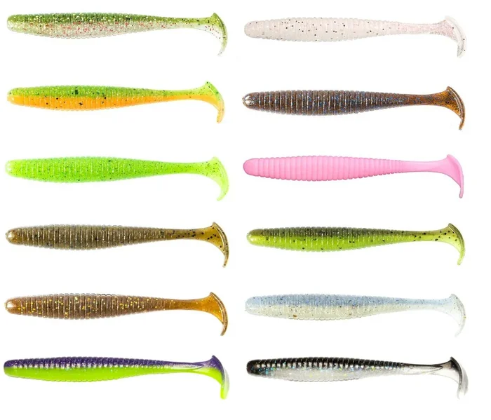 Noike Smokin Swimmer 3″ 7,6cm – 9 Gummifische Chartreuse UV