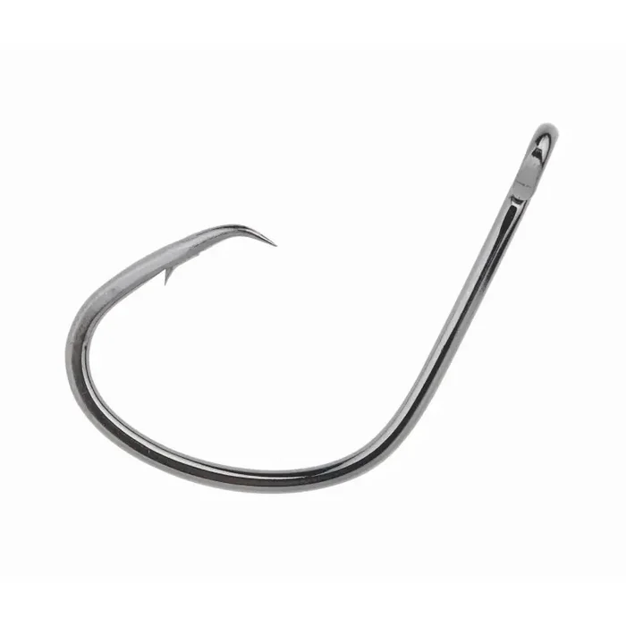OWNER Circle hook with eye size 5/0 Gunsmoke 4pcs.
