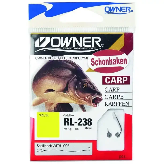OWNER soft hook leader 70cm size 5 0,18mm silver 10pcs.