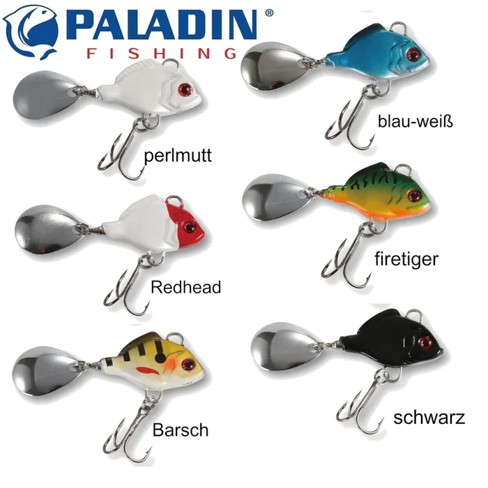 Paladin Double Action Spin 18g Jig Spinner perlmutt