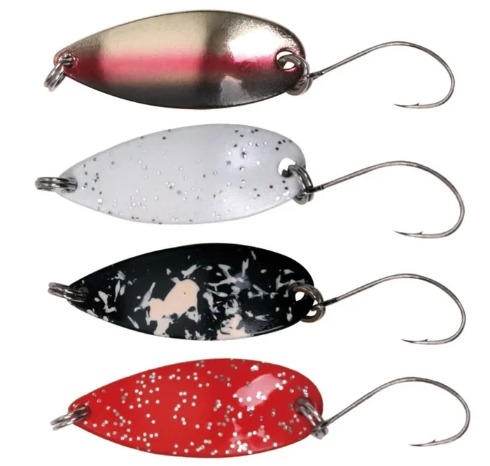 Paladin Trout Spoon 2,9cm 1,9g – Blinker schwarz-beige/silberfarben