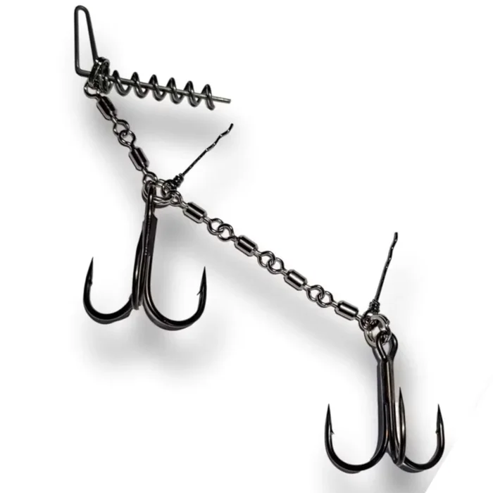 Pikecraft Swivel Stinger Kit – 1 Hakensystem für Gummifische
