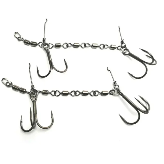 Pikecraft The 4 Swivel Stinger Rig XL 18-27cm 3/0 BKK – 2 Stingerhaken
