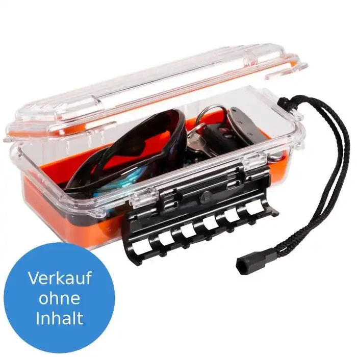 PLANO Guide 3500 Waterdichte Koffer 145000 19,1×7,9×6,4cm Oranje/Clear