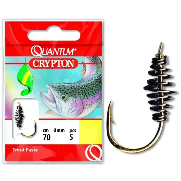 QUANTUM Crypton Trout Paste Gr.6 70cm 0,22mm Gold 5Stk.