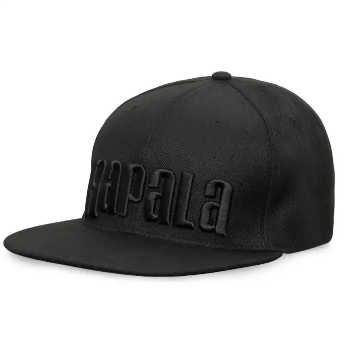 RAPALA Black Flat Brim Cap RBFBC OneSize Black