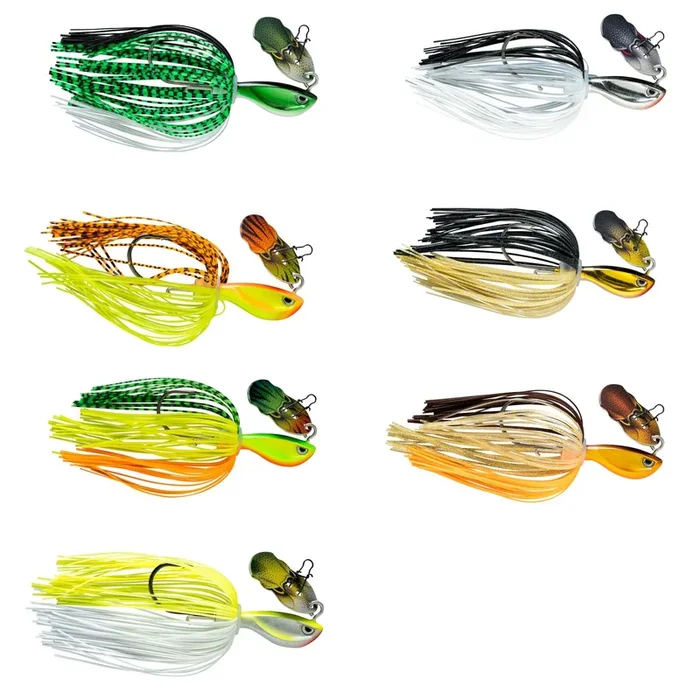 Rapala Rap-V Perch Bladed Jig – Spinnköder Hot Tiger 10g / 8cm / Gr 3/0