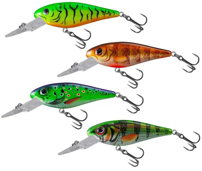 Salmo Rattlin Executor SDR – Crankbait Brown Perch 7cm / 8g / 1,5-3,9m