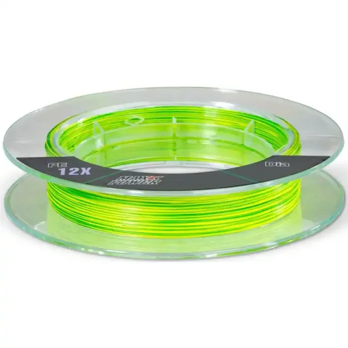 SÄNGER 12X Treccia tigre Hi-Vis 0,12mm 9,9kg 150m Giallo Verde
