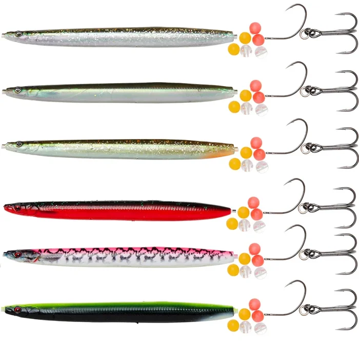 Savage Gear 3D Soft Line Thru Sandeel 12,5cm 20g – Meerforellenköder Sandeel Ghost