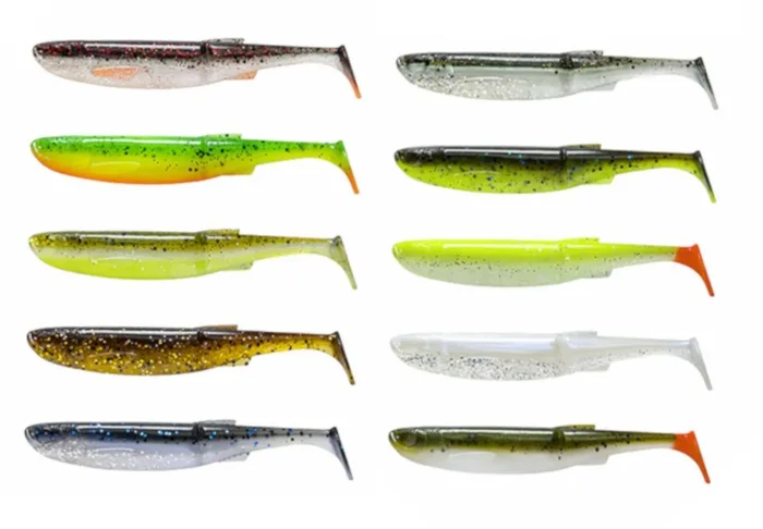 Savage Gear Craft Bleak Clam – Gummifische Lemon Glow Firetail 8.5cm / 4.2g / 5 Stück