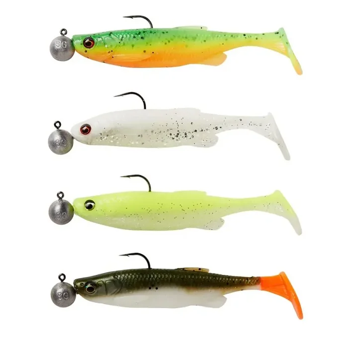SAVAGE GEAR Fat Minnow T-Tail RTF 7,5cm 5g Dark Water Mix 4pcs