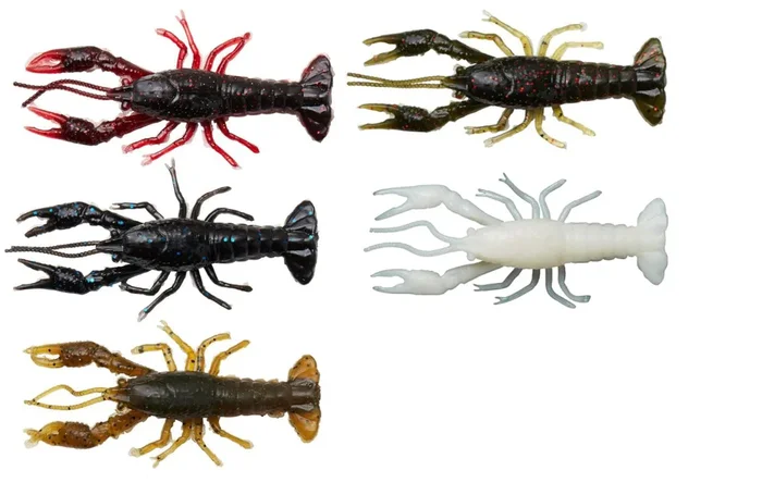 Savage Gear Ned Craw 6,5cm 2,5g – 4 Gummikrebse Black & Red