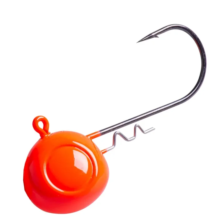 Savage Gear Rattle Jig Head rot UV – Jigkopf mit Rassel Gr. 8/0 / 70g