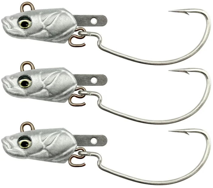 Savage Gear Sandeel V2 Jighead Weedless – 3 Jigköpfe Gr. 3/0 / 15g