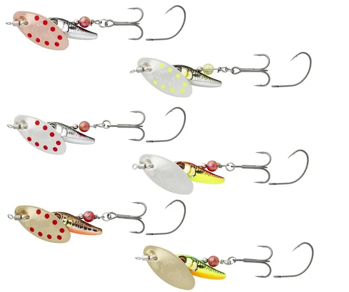 Savage Gear Sticklebait Spinner – Spinnköder Gr. 1 / 4.5g / Copper Red Dots