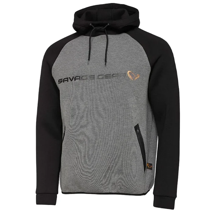 Savage Gear Tec-Foam Hoodie (Dark Grey Melange) » HechtundBarsch.de