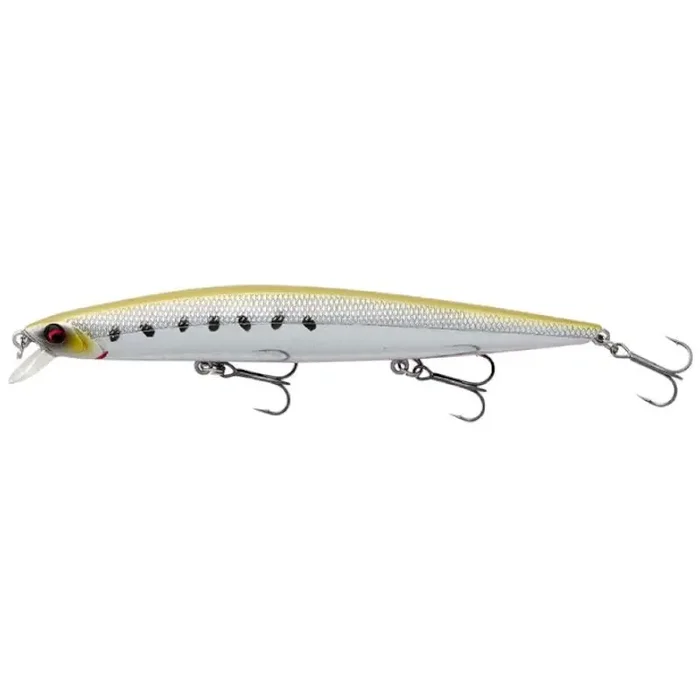 SAVAGE GEAR Zeebaars Minnow Zinkend 12cm 14,5g Sunset Sardine
