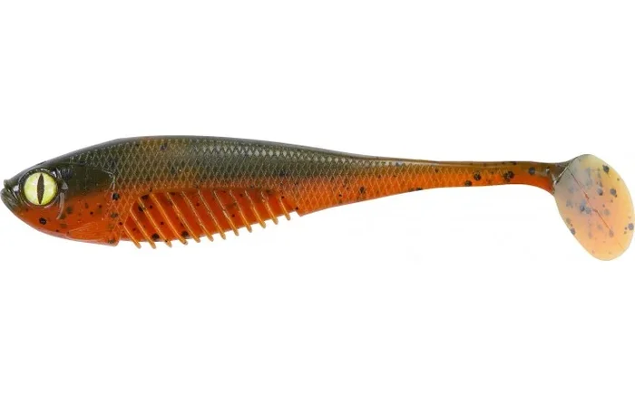 Shirasu Street Punker 7,5cm, Green Pumpkin-Amber Red