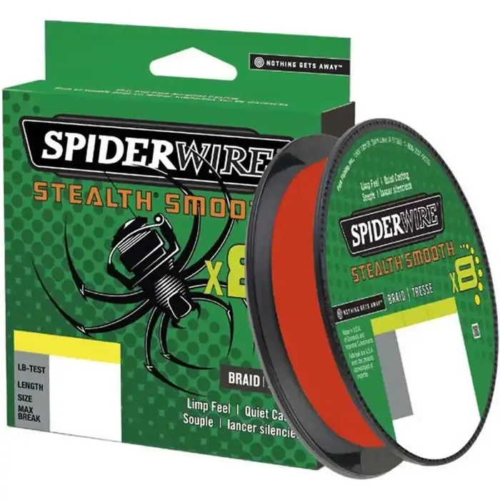 SPIDERWIRE Stealth Smooth 8 0,33mm 38,1kg 300m Codice Rosso