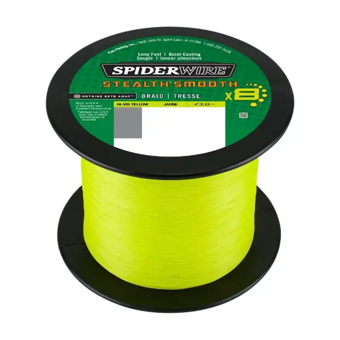 SPIDERWIRE Stealth Smooth 8 0,39mm 46,3kg 2000m Hi-Vis Geel